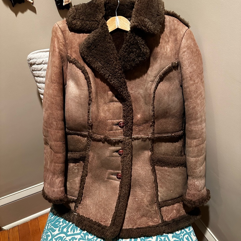 Chic Brown Shearling Teddy Jacket - image 1